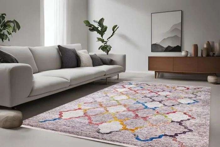 Kaleidoscope Trellis Washable Rug - Image 2