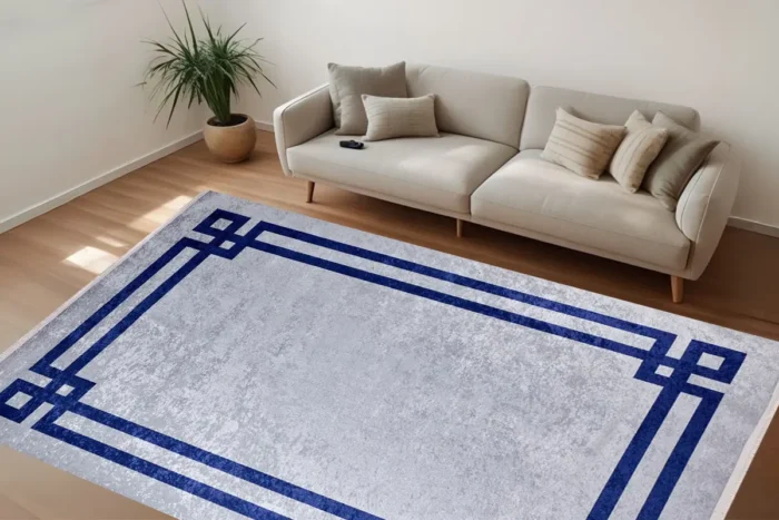 Geometric Elegance Washable Rug - Image 3