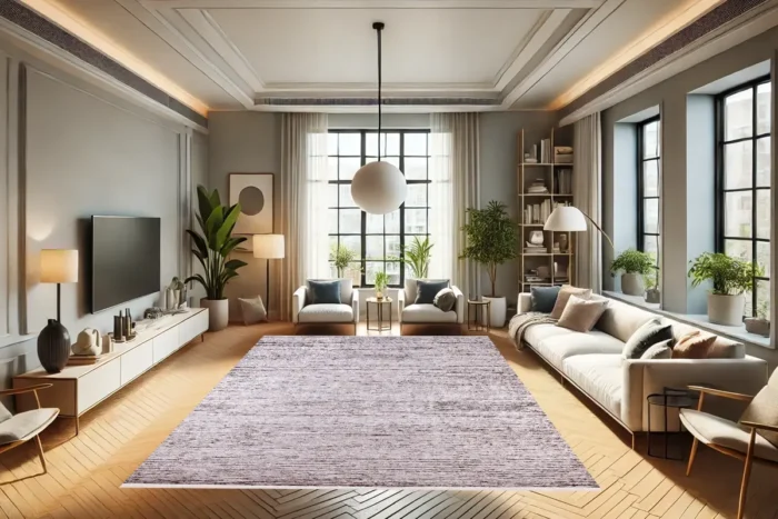 Linear Elegance Washable Rug - Image 3