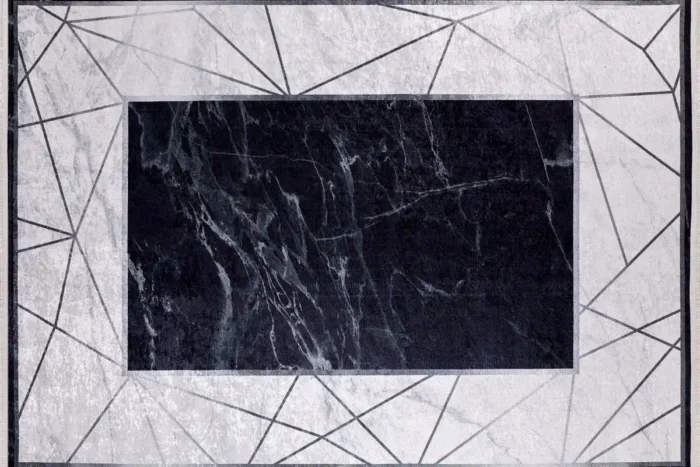Marbles Geometry Washable Rug - Image 1