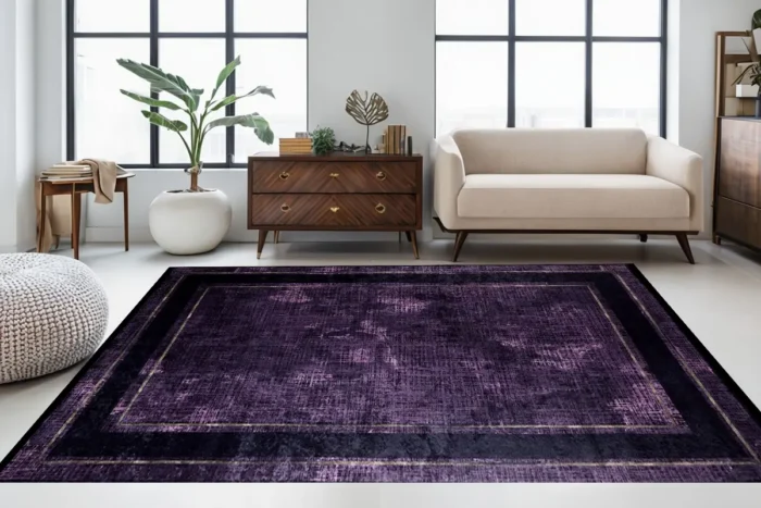 Royal Amethyst Washable Rug - Image 2