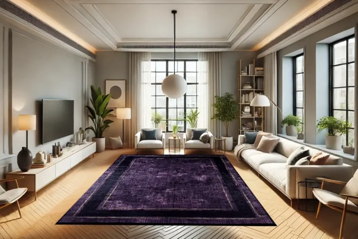 Royal Amethyst Washable Rug - Image 4