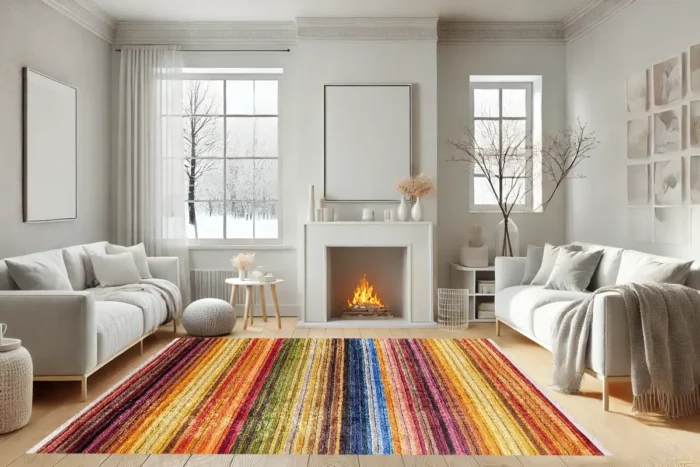 Rainbow Symphony Washable Rug - Image 4