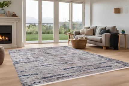 Azure Drifts Washable Rug Azure Drifts Washable Rug