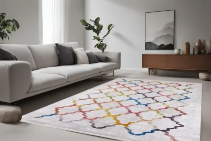 Vibrant Mosaic Washable Rug Vibrant Mosaic Washable Rug