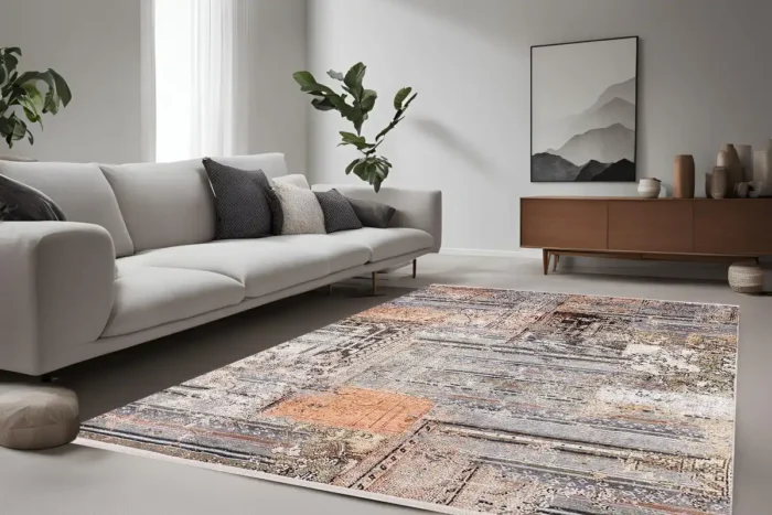 Vintage Patchwork Washable Rug - Image 2