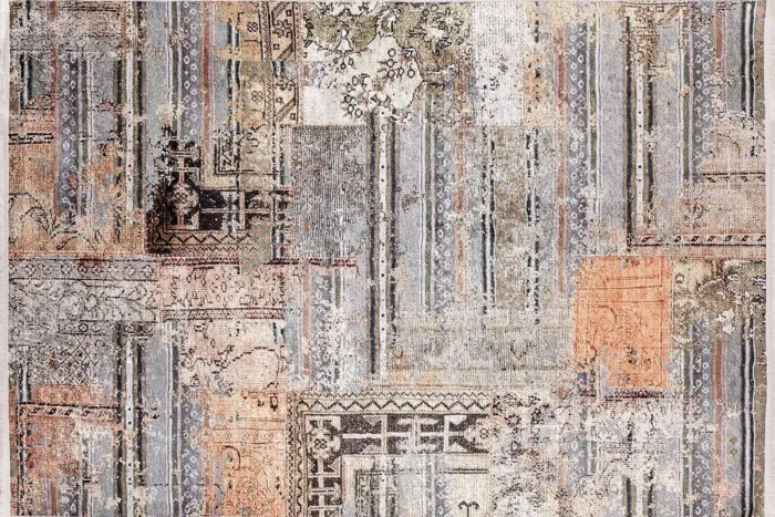 Vintage Patchwork Washable Rug - Image 1