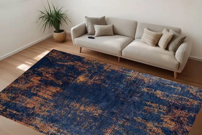 Midnight Glow Area Washable Rug - Image 3