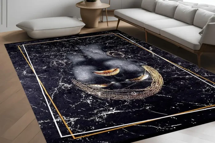 Modern Glam African Art Washable Rug - Image 4
