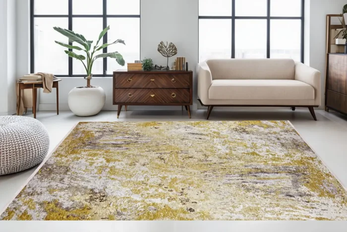 Aurora Gold Washable Rug - Image 2