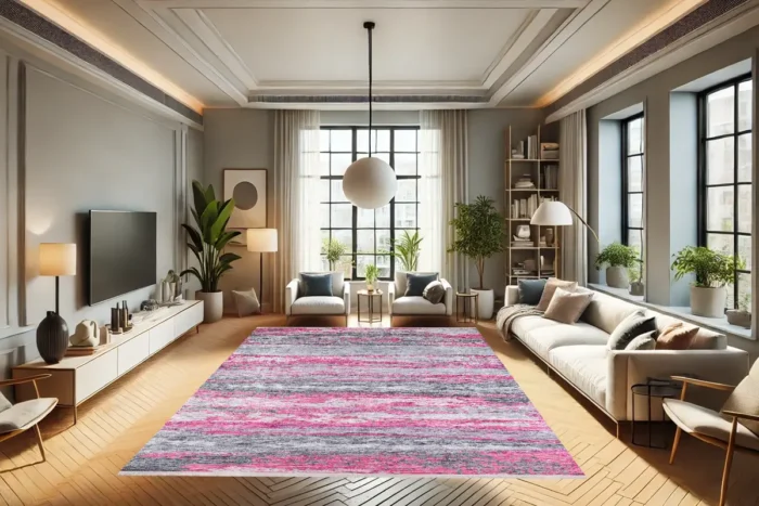 Pink Horizon Washable Rug - Image 4