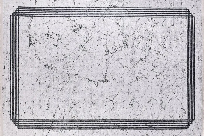 Marble Frame Washable Rug - Image 1