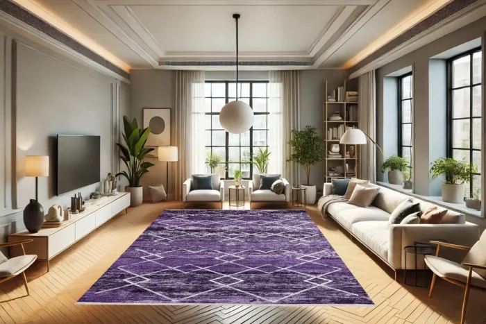 Amethyst Glow Washable Rug - Image 4