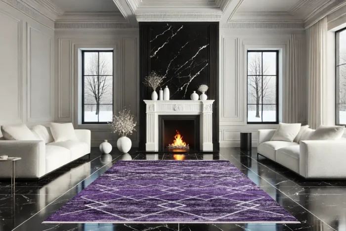 Amethyst Glow Washable Rug - Image 3