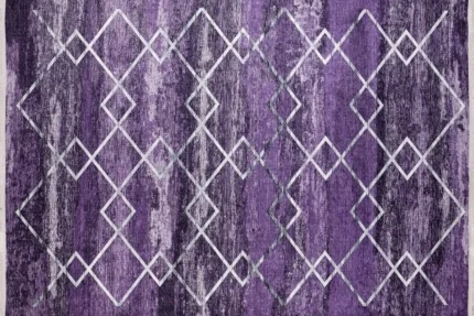 Amethyst Glow Washable Rug
