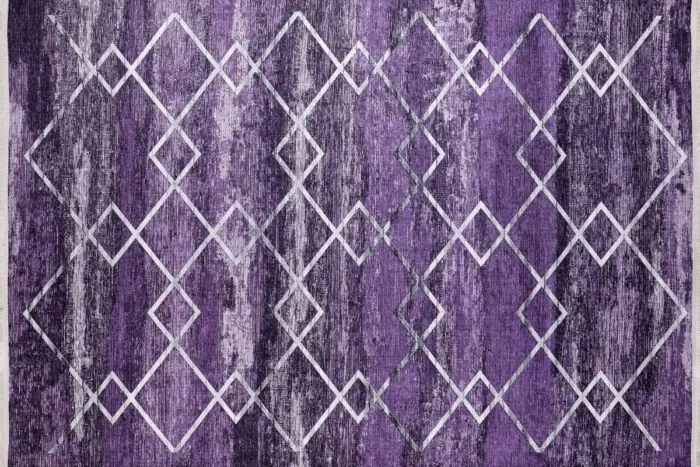 Amethyst Glow Washable Rug - Image 1