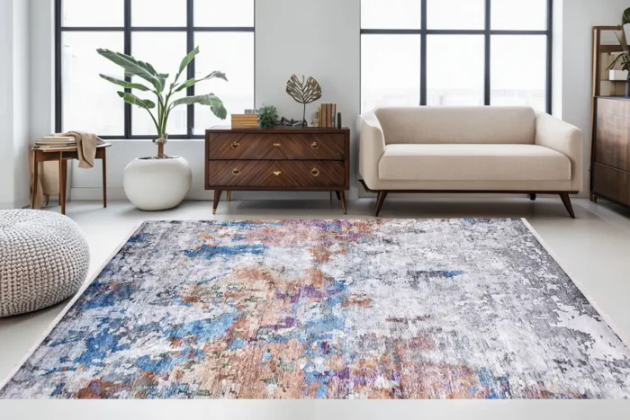 Aurora Bloom Washable Rug - Image 2