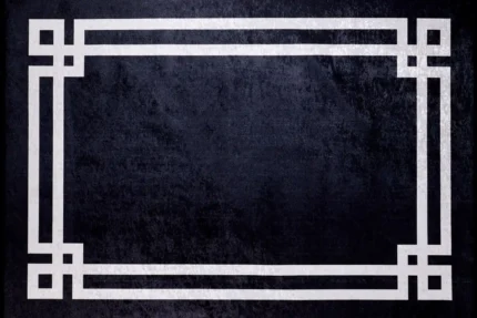 Midnight Frame Washable Rug Midnight Frame Washable Rug