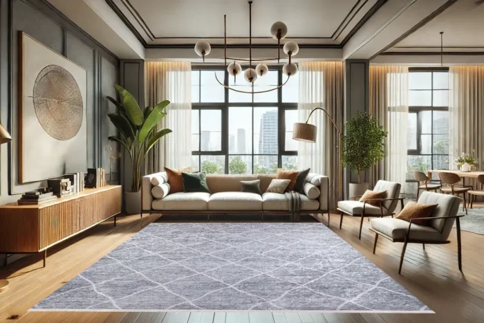 Modern Weave Washable Rug - Image 3
