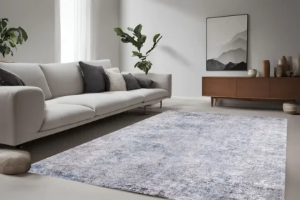 Silver Haze Washable Rug Silver Haze Washable Rug