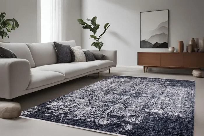 Vintage Distressed Persian Washable Rug - Image 2