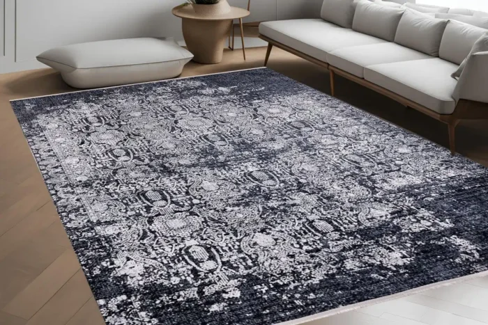 Vintage Distressed Persian Washable Rug - Image 4