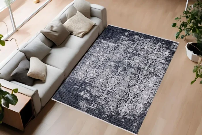 Vintage Distressed Persian Washable Rug - Image 3