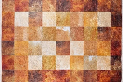 Amber Mosaic Washable Rug Amber Mosaic Washable Rug
