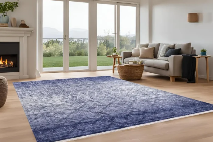 Indigo Mirage Washable Rug - Image 2