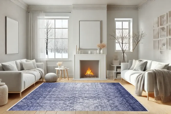 Indigo Mirage Washable Rug - Image 4