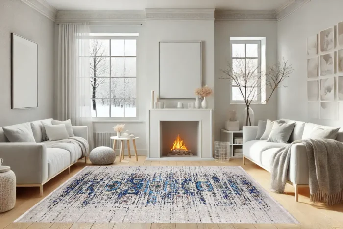 Azure Heritage Washable Rug - Image 4