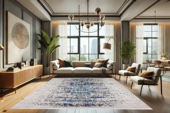 Azure Heritage Washable Rug - Image 3