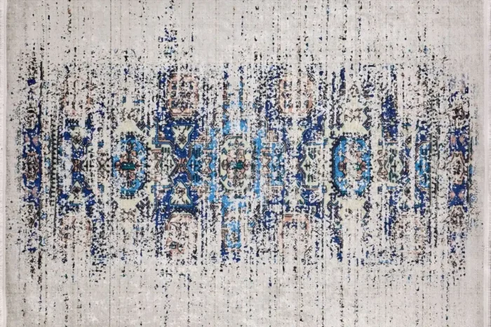 Azure Heritage Washable Rug - Image 1