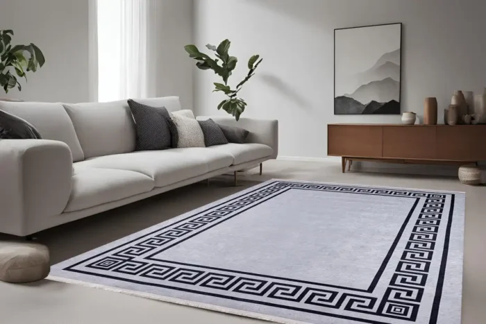 Classic Greek Border 5 Washable Rug - Image 2