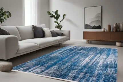 Oceanic Waves Textured Washable Rug Oceanic Waves Textured Washable Rug