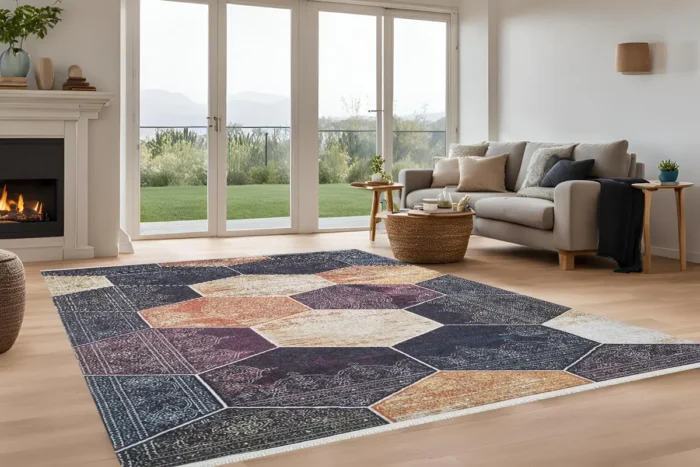 Mosaic Majesty Washable Rug - Image 2