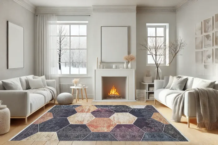 Mosaic Majesty Washable Rug - Image 4