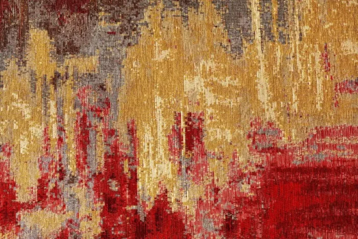 Crimson Blaze Washable Rug - Image 1