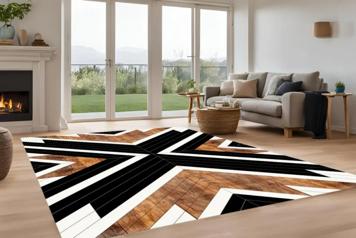 Bold Chevron Luxe Washable Rug - Image 2