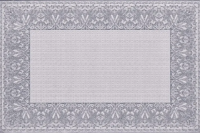 Silver Grace Ornamental Washable Rug - Image 1