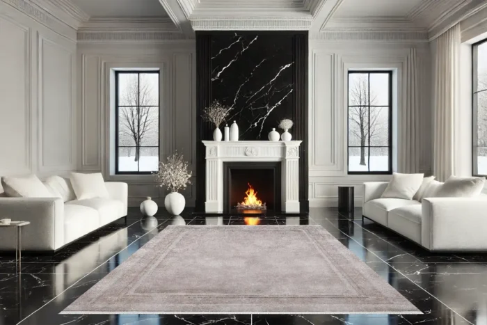 Elegant Frame Washable Rug - Image 3