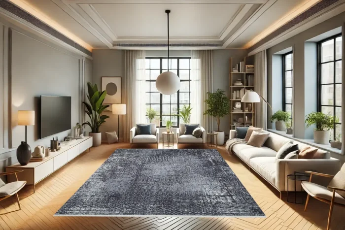 Obsidian Glow Washable Rug - Image 4