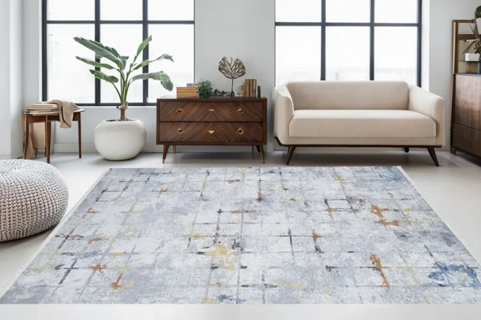 Urban Grids Washable Rug - Image 2