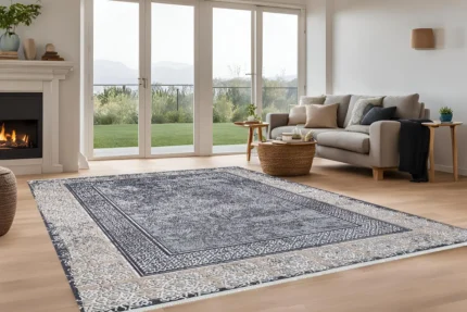 Ornate Border 3 Washable Rug Ornate Border 3 Washable Rug