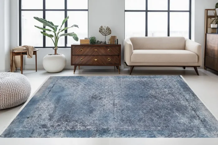 Frosted Lattice 2 Washable Rug - Image 2