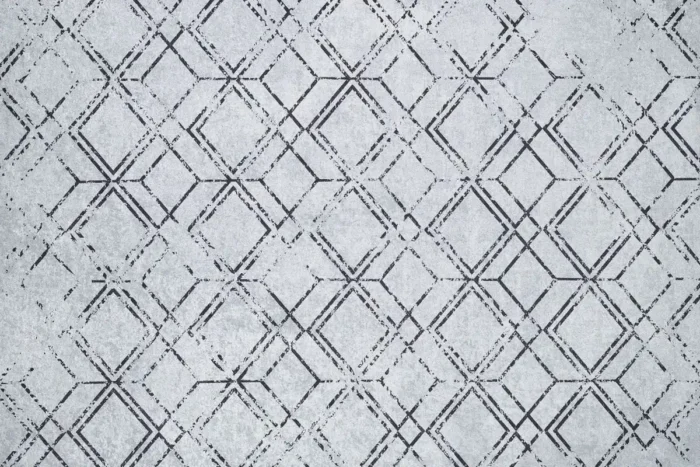 Geometric Frost 2 Washable Rug - Image 1