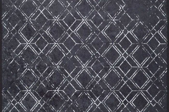 Geometric Frost 4 Washable Rug - Image 1