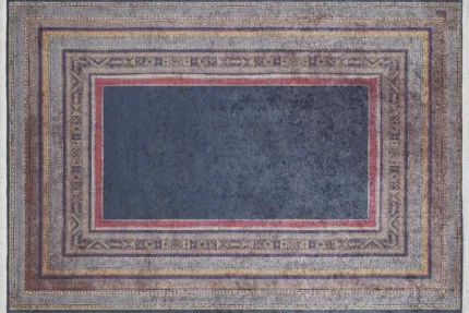 Azure Mosaic Washable Rug Azure Mosaic Washable Rug