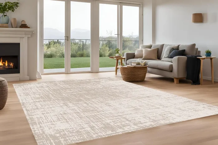 Misty Grid 2 Washable Rug - Image 2