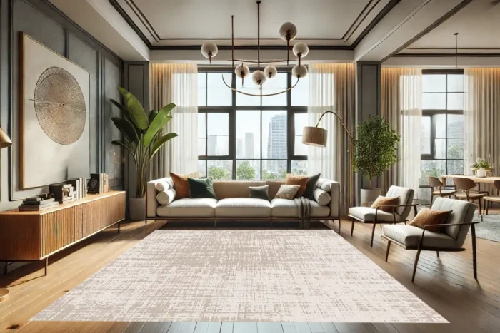 Misty Grid 2 Washable Rug - Image 3